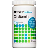 Apovit D-vitamin 25 μg, 300 stk.